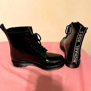Michael Kors Combat Boots - Size 9 - Black